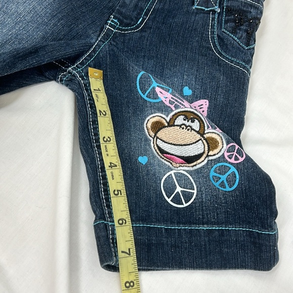 Bundle of 2 Girl Blue Jean Shorts Size 7 ~ Bobby Jack Faded Glory - Picture 10 of 14